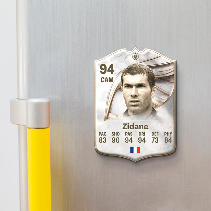 Fridge Magnet - Zidane - 11GOATS premium acrylic card