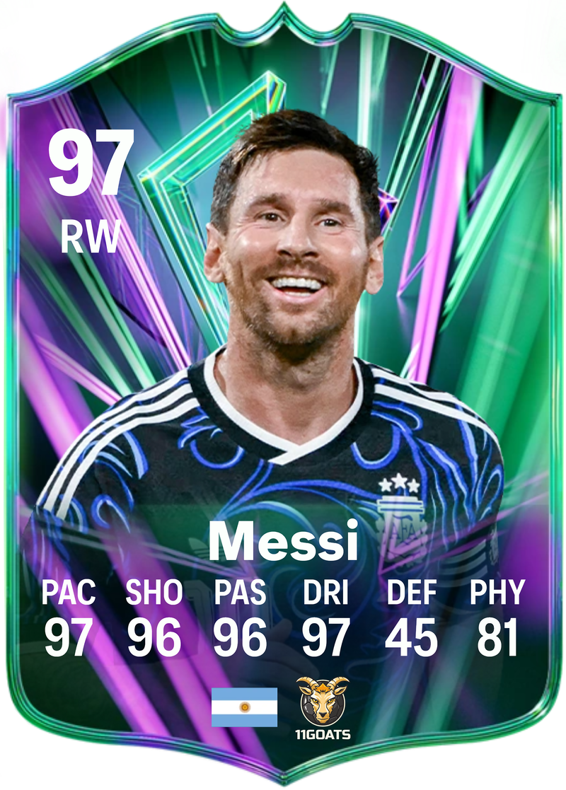 Messi Rush Excellence acrylic card by 11GOATS