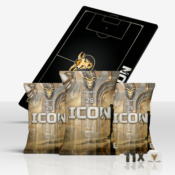 Mega Bundle Icon Triple Threat FC26 - 11GOATS premium acrylic card
