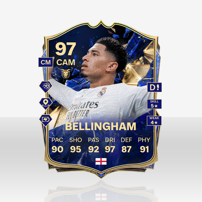 TOTY FC25 - Bellingham - 11GOATS premium acrylic card