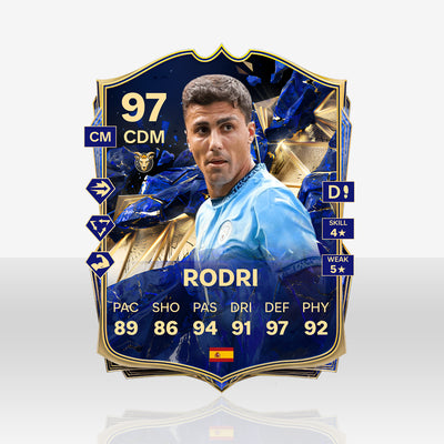 TOTY FC25 - Rodri - 11GOATS premium acrylic card