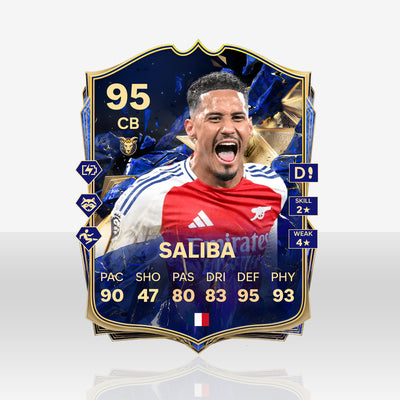 TOTY FC25 - Saliba - 11GOATS premium acrylic card