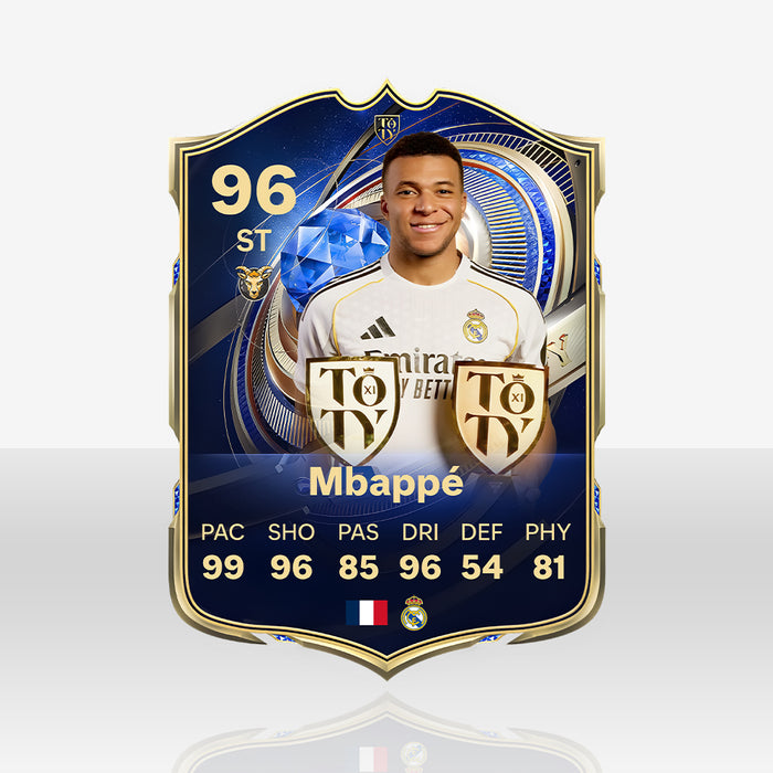 Fifa Card TOTY FC26 - Mbappe - 11GOATS premium acrylic card