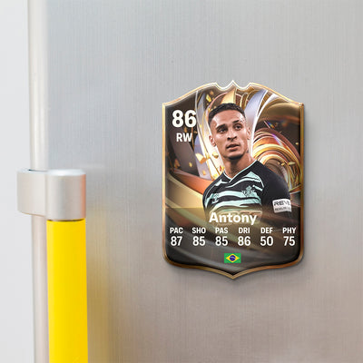 Football Card Magnet - Antony - 11GOATS premium acrylic card