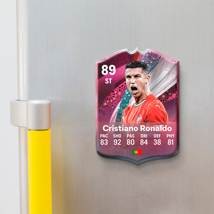 Fridge Magnet - Cristiano Ronaldo - 11GOATS premium acrylic card