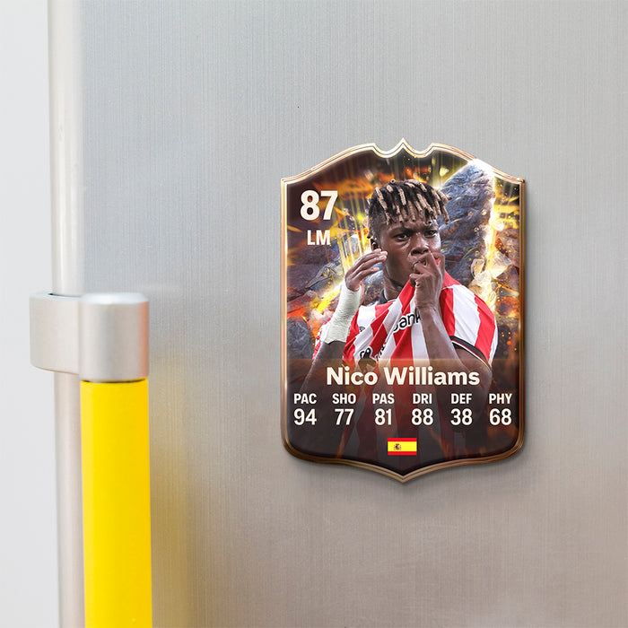 Fridge Magnet - Nico Williams - 11GOATS premium acrylic card